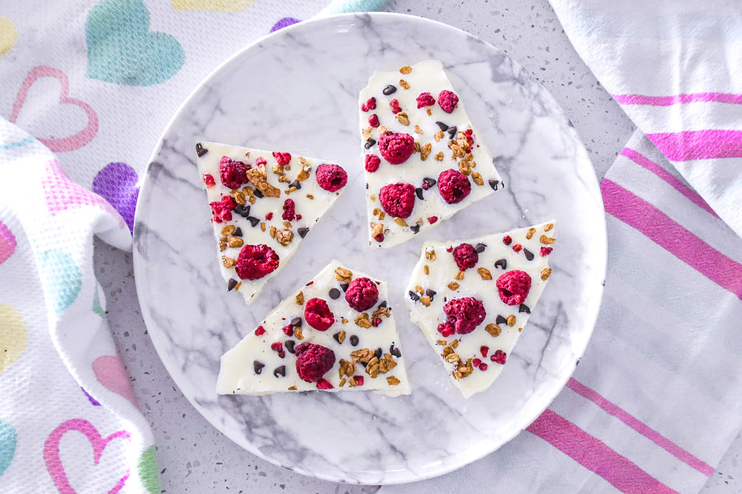 Raspberry White Chocolate Bark – gr8nola